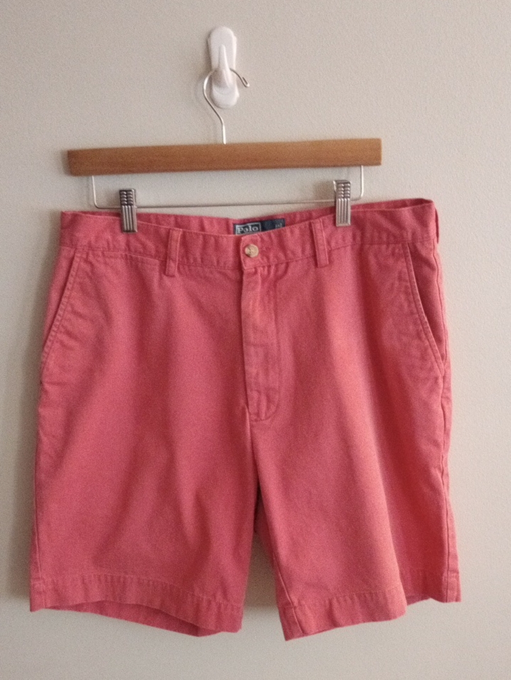 Polo by Ralph Lauren 100% Cotton Flat Front Men's Prospect Shorts Size 35